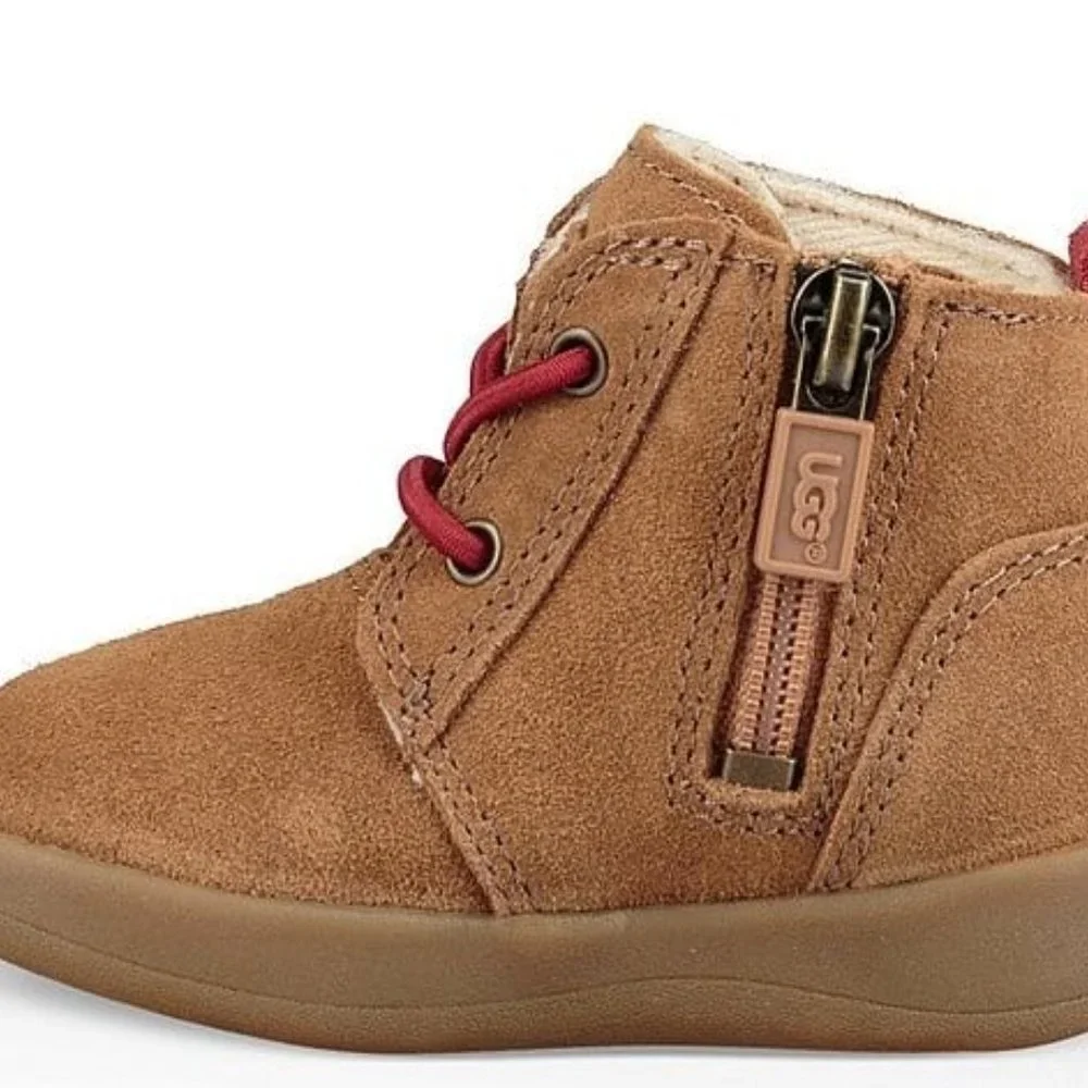 NIB UGG‎ INFANT KRISTJAN CHUKKA SUEDE CHESTNUT BOOTS BOOTIES